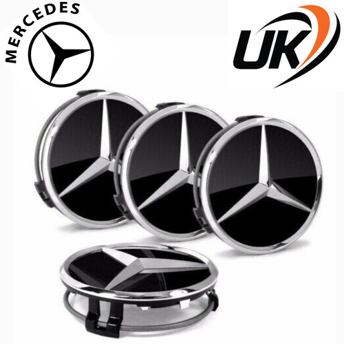 Black mercedes benz alloy - 4x,