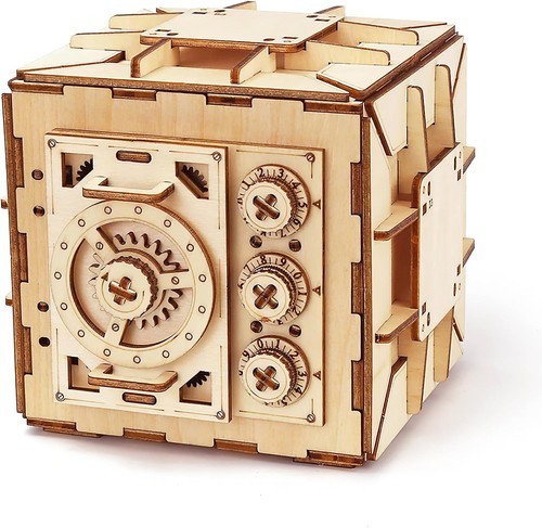 Wooden puzzle box brain - box,