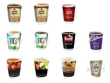 30 x 12oz Hot Cups 2Go InCup Drinks Refill Vending &Go Coffee Tea Chocolate Soup