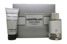 Mont Blanc Explorer Platinum Gift Set 100ml EDP + 100ml Shower Gel +2x 7.5ml EDP