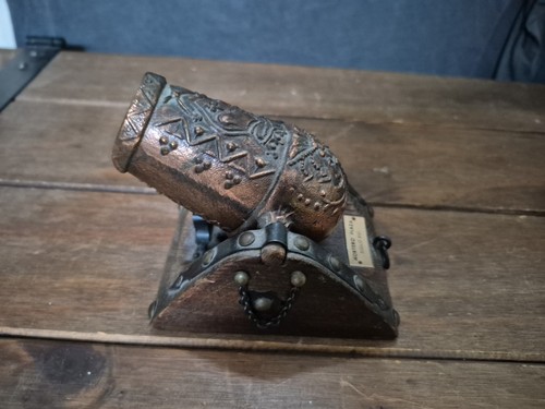 Vintage brass and wood replica