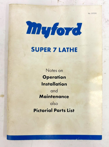 Used myford super lathe - myford, 7
