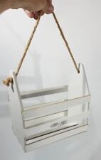 Shabby Chic Wooden Crate Small  Bottle Holder Toilet Roll Holder Kit Decorative 