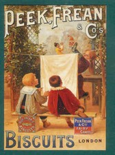 A10  ROBERT OPIE ADVERTISING POSTCARD - PEEK FREAN BISCUITS