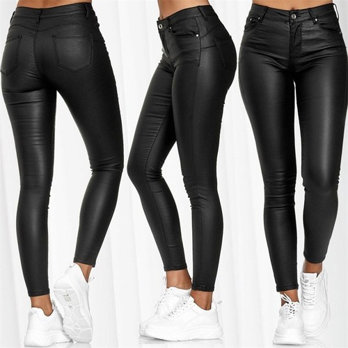 Women leather pants clothing - leather,