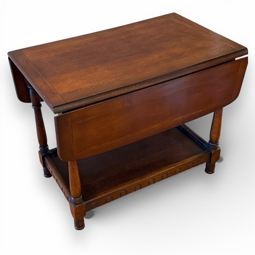 Vintage oak drop leaf coffee - vintage,