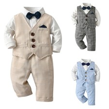 3PCS Baby Boys Gentleman