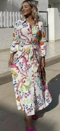 Zara bright floral - bright, button