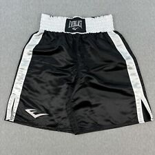 Everlast Satin Boxing Shorts Mens XXL Black White Striped Retro Fighting MINT