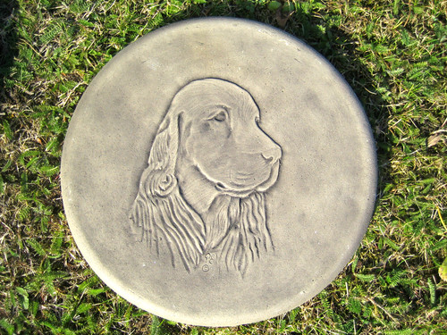 Garden stepping stones dog - stones,