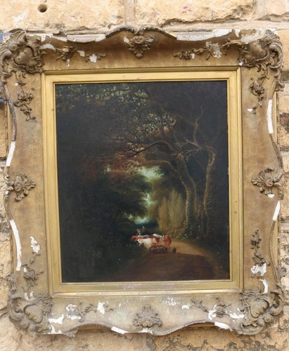 Antique oil painting thomas - oil, by