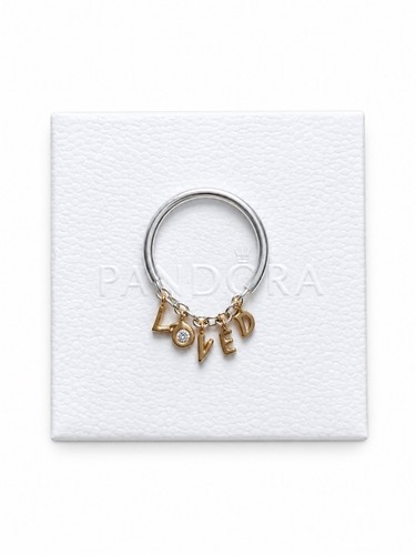 Pandora loved script ring - loved,