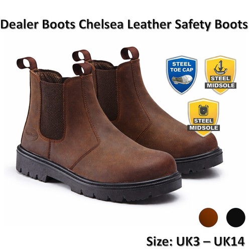 Dealer boots chelsea leather - boots,