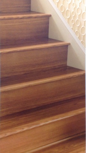 Laminated flooring stair - stair, tread