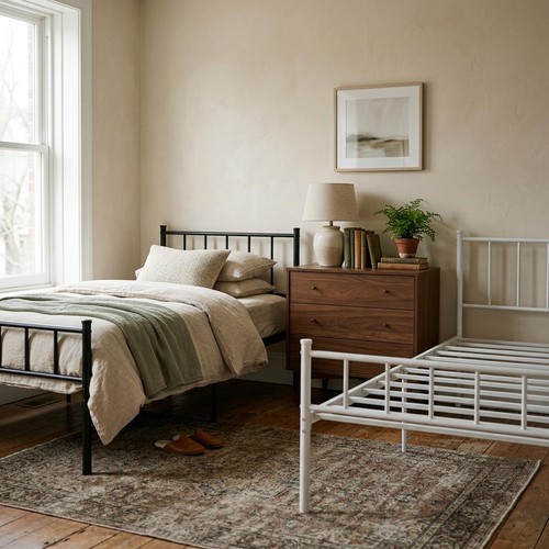 3ft single metal bed - 1x, frame