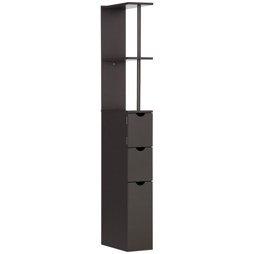 Homcom tall bathroom - homcom, storage