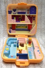 Vintage Polly Pocket Polly`s Town House Compact 100% Complete – Bluebird 1989