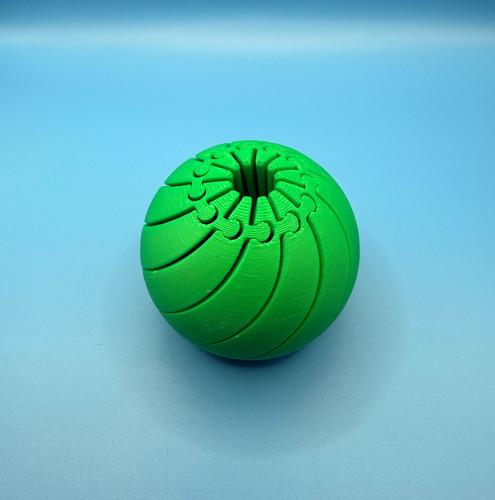 Kinetic printed sphere - kinetic,