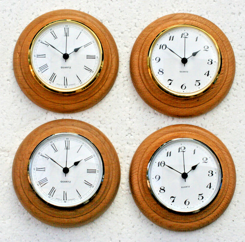 Oak caravan motorhome clocks - oak, &