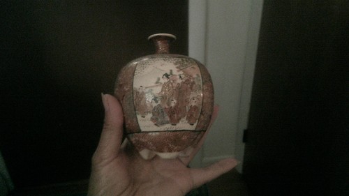 Pair antique japanese satsuma - japanese,