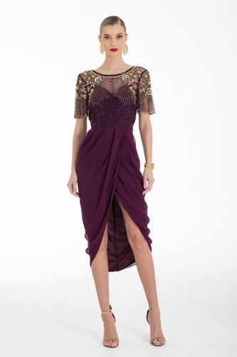 Virgos denise embellished midi - denise,