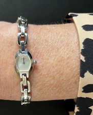 Ladies Rotary Elite Watch With Dainty Face & Chain Link S/S Bracelet