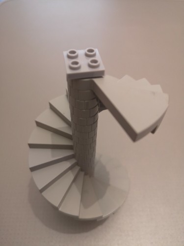 Lego grey spiral - -,