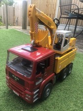 Bruder Man TGA Construction Truck with Liebherr Excavator 2001
