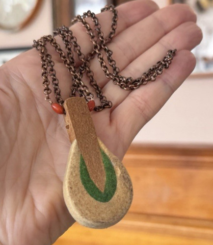 Marni long wood necklace - marni,