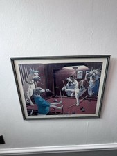 Arthur Sarnoff 'Scratching beagle' litho print