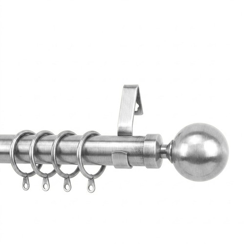 Extendable metal curtain pole - metal,