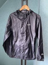 Men’s Vintage Peter Storm Shield Black Hooded Cagoule Size S Rare Colour Ex Con