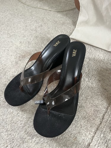 Zara toe post - and, black