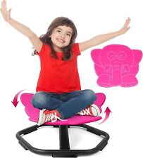 TERRAMUS Elephant Swivel Chair for Kids, 360° Spinning Seat Spin Wobble Chair
