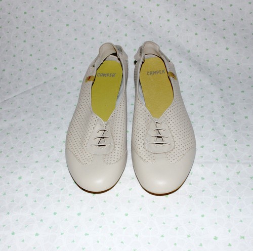 Vintage camper cream slingback - vintage,