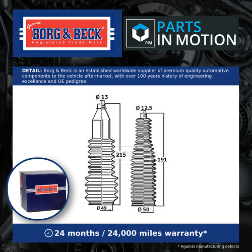 Steering rack boot fits - boot,