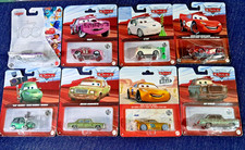Disney Pixar Cars Diecast Cars, Cars 2, Cars 3 New On Card Lot Of 8 Characters