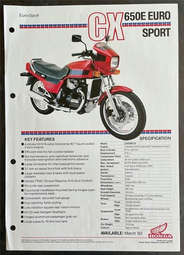 Honda cx650e euro sport - honda,