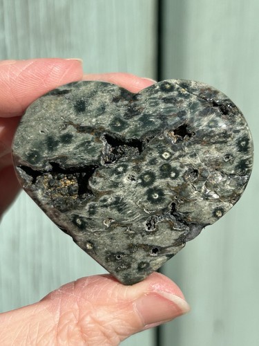 Ocean jasper heart - jasper, (4)