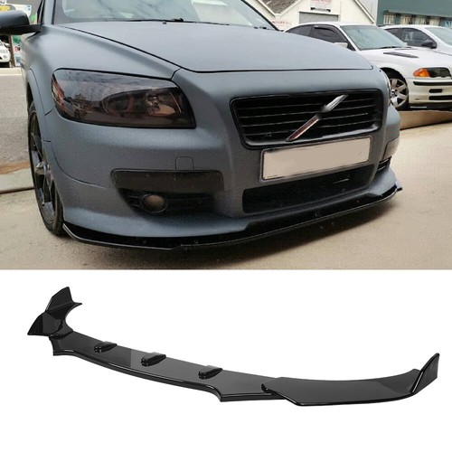 Gloss black front bumper lip - gloss,