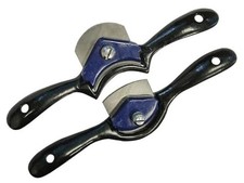 Faithfull FAISSTWIN Spokeshave Twin Pack Concave and Convex, Black|grey|blue 