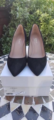 Bennett floret black suede - lk,