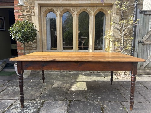 Wooden farmhouse kitchen table - wooden,