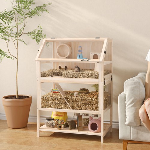 Wooden hamster cage tier - hamster,