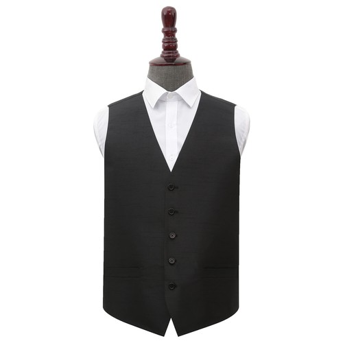 Black mens waistcoat plain - mens,