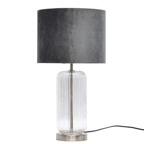 Modern ribbed glass 49cm - ribbed,