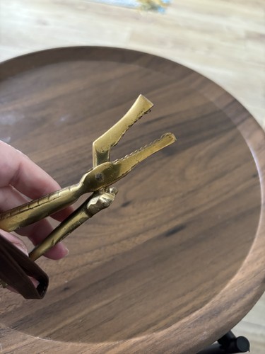 Brass crocodile nutcracker - brass,