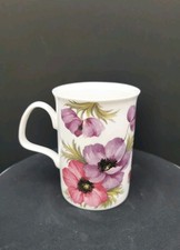 Roy Kirkham Anenome Floral Fine Bone China Mug.