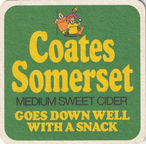 Beer mat coates cider - -,