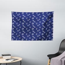 Navy Blue Wide Tapestry
